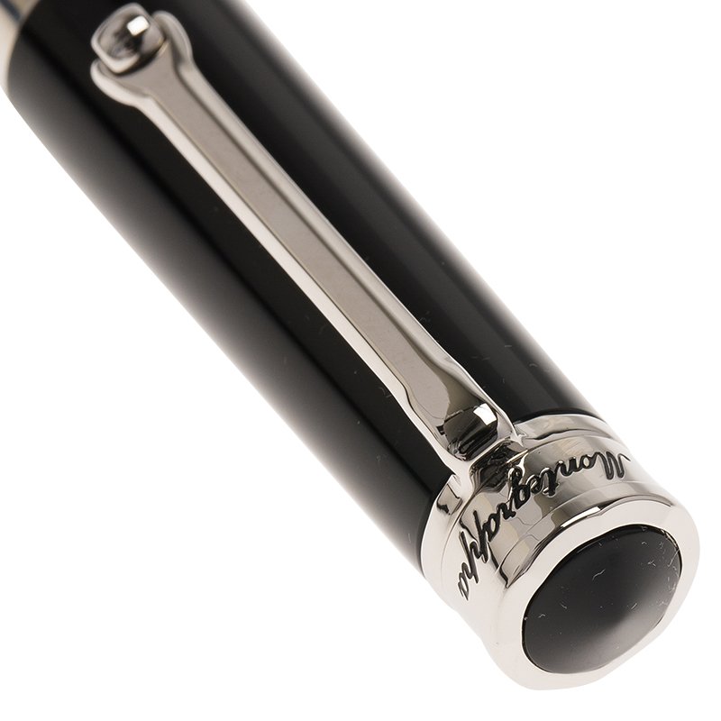 Pre Owned Montegrappa Black Resin Parola Ballpoint Pen