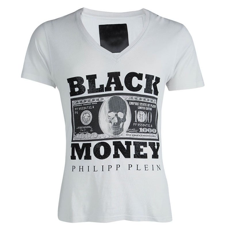 V-Neck T-Shirt L Philipp Plein 