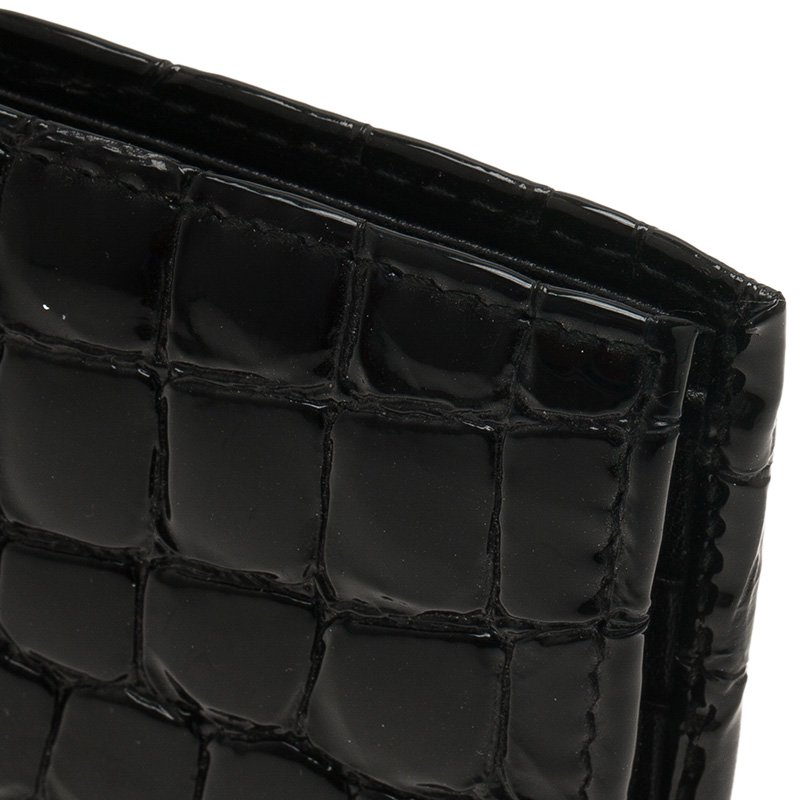 Crocodile wallet Prada Black in Crocodile - 22533235