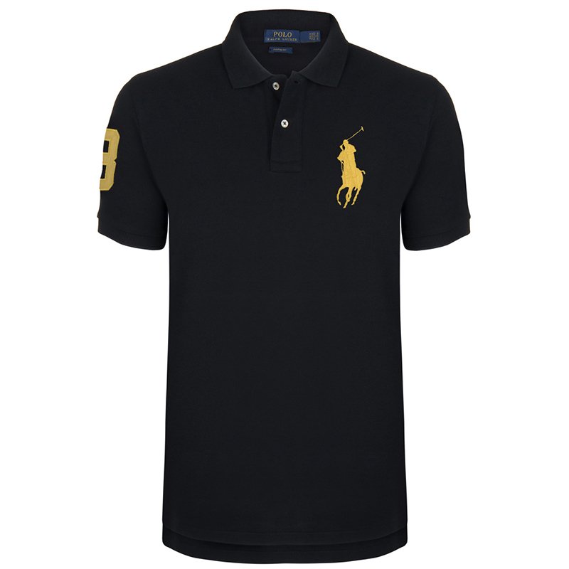 Polo Ralph Lauren Black/Yellow Logo Polo Shirt S Ralph Lauren | TLC