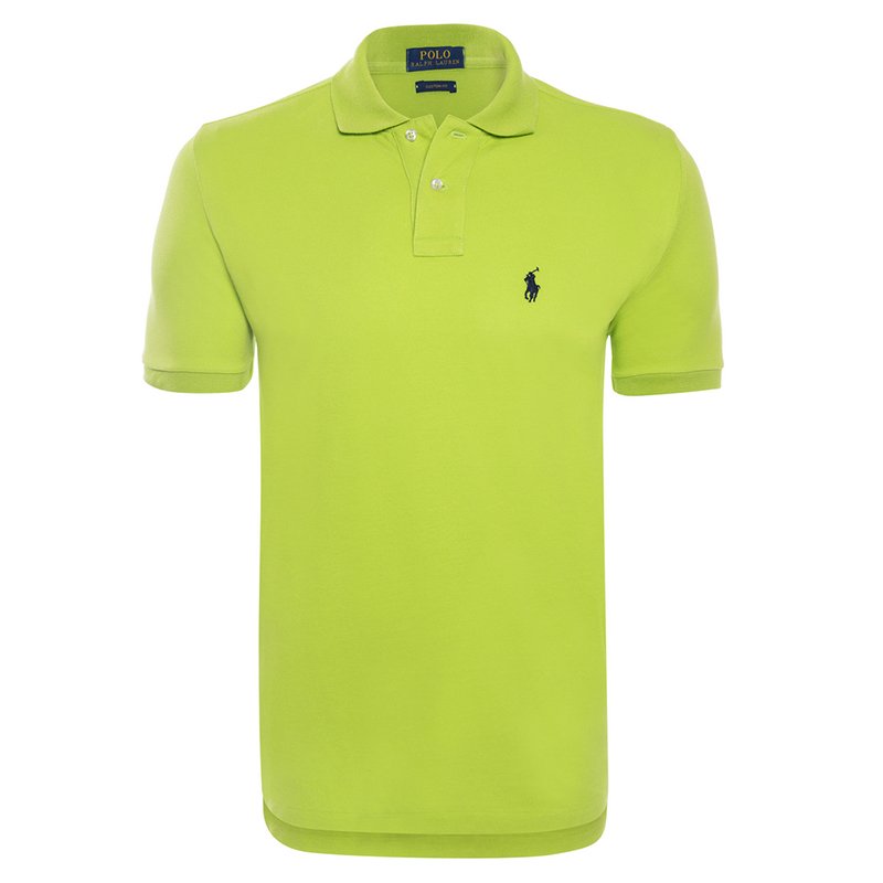 neon green ralph lauren polo shirt