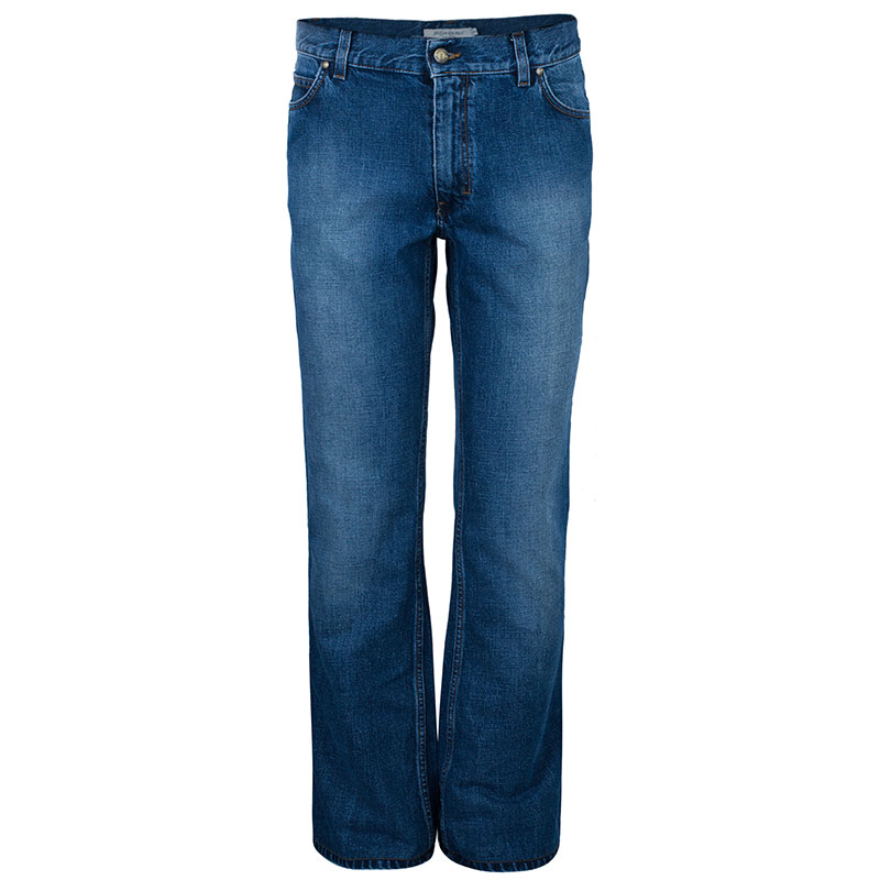 Pre Owned بنطال جينز دنيم سان لوران باريس للرجال XS