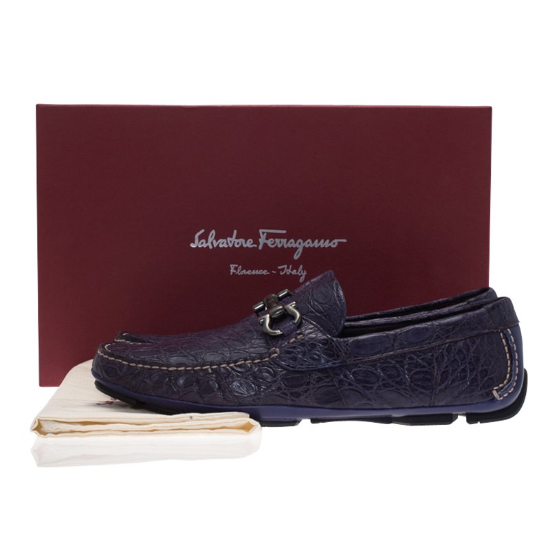 ferragamo alligator loafers