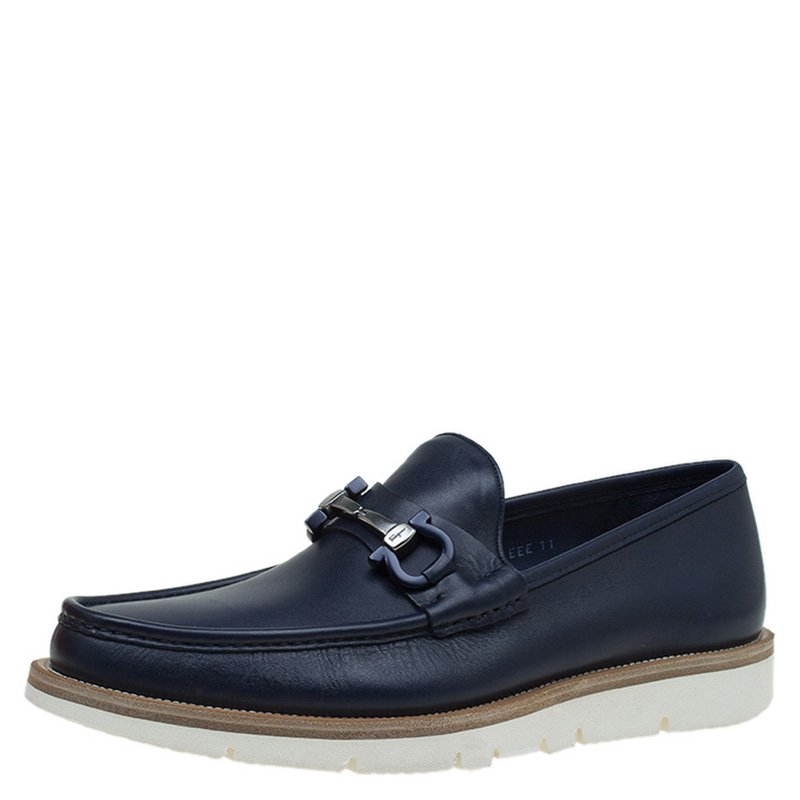 salvatore ferragamo trifoglio patent gancini horsebit loafers