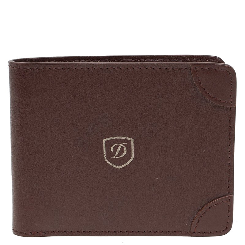 S.T. Dupont Brown Leather Bi Fold Wallet