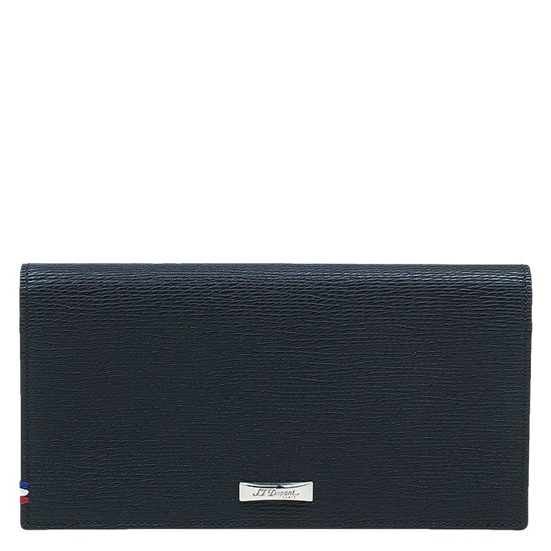 S.T. Dupont Black Leather Bi Fold Wallet