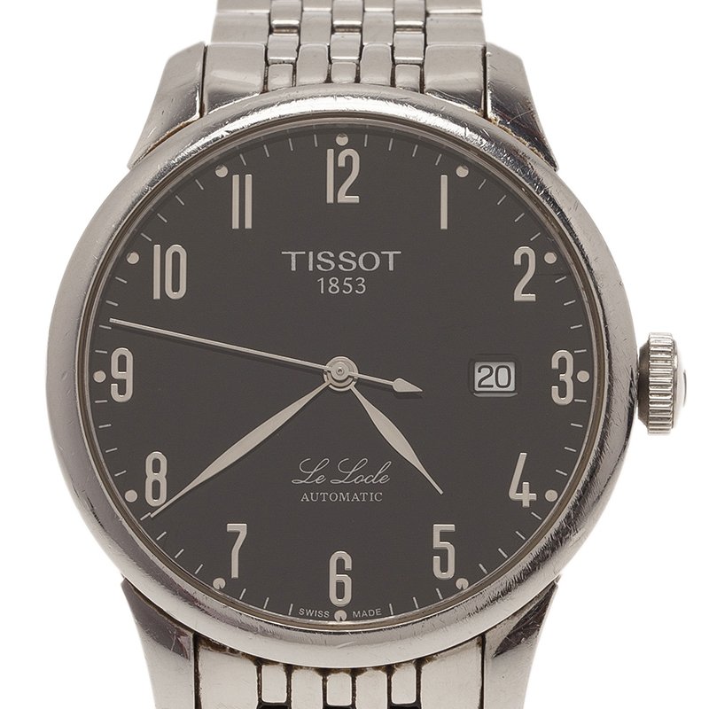 Tissot Black Stainless Steel Le LocleL164/264 Men's Wristwatch 39MM 