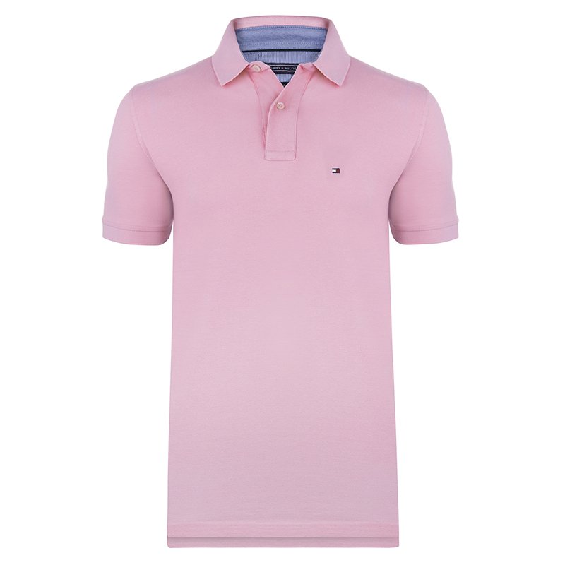 Tommy Hilfiger Pink Polo Shirt M Hilfiger | TLC