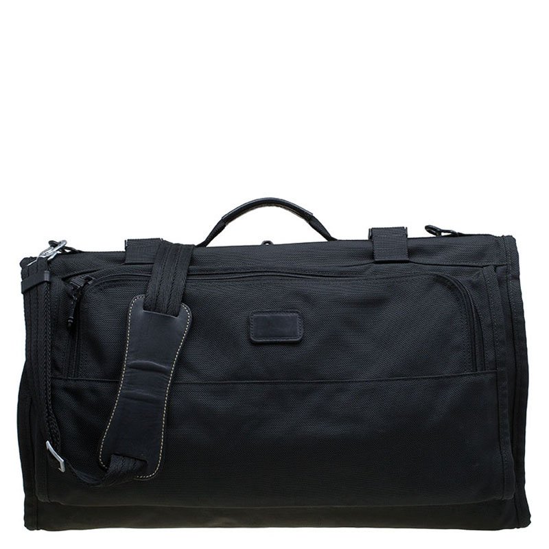 Tumi Black Nylon Tri Fold Garment Travel Bag TUMI | The Luxury Closet