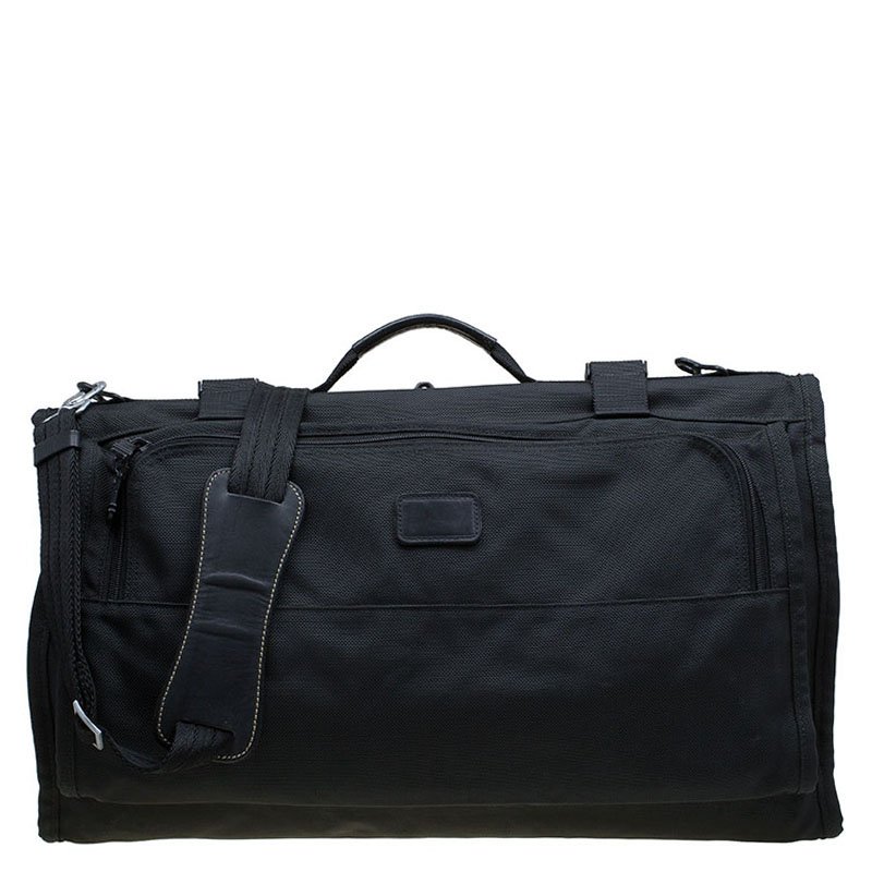 Tumi Black Nylon Tri Fold Garment Travel Bag TUMI The Luxury Closet