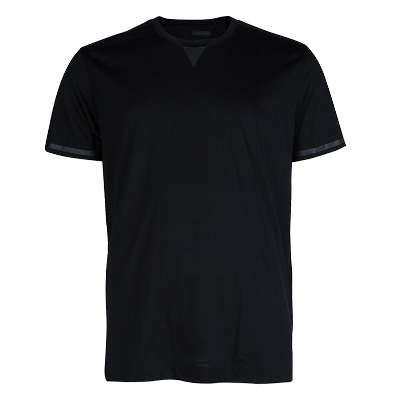 Z Zegna Black Crew Neck T-Shirt XL Z Zegna | The Luxury Closet