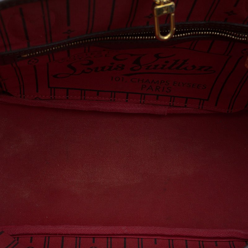 Louis Vuitton Small Damier Ebene Neverfull PM Tote Bag 4lv34s