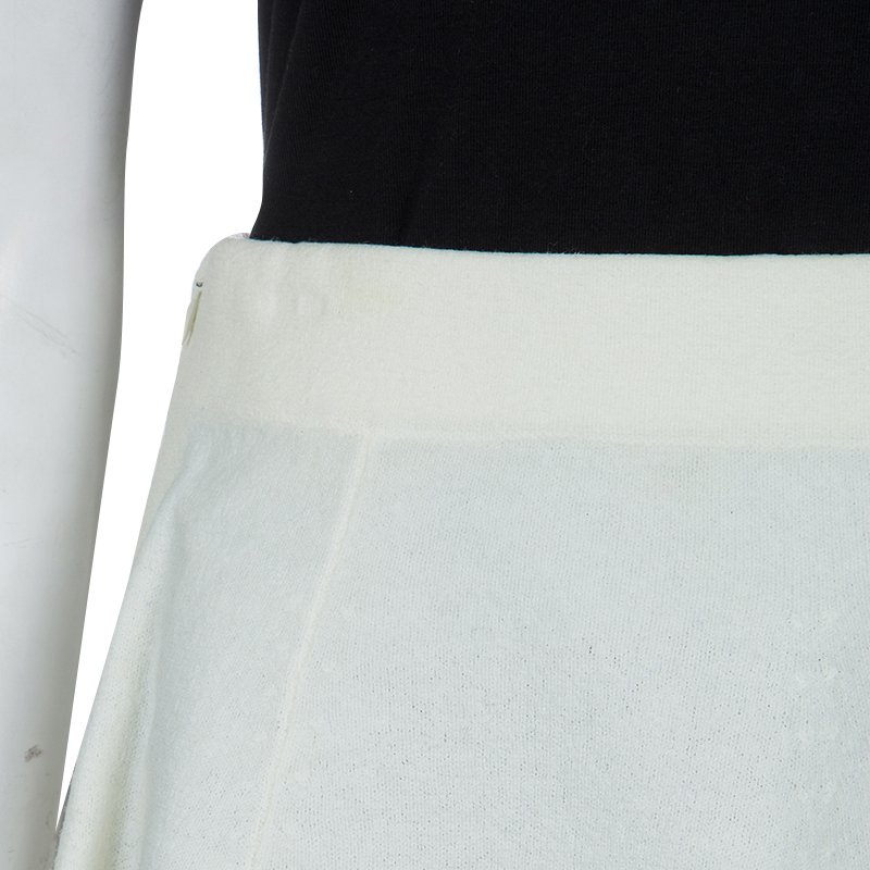 Pre Owned 3.1 Phillip Lim Cream Wool Flared Skirt M