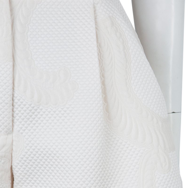 Pre Owned 3.1 Phillip Lim Off White Embossed Pleated Shorts S