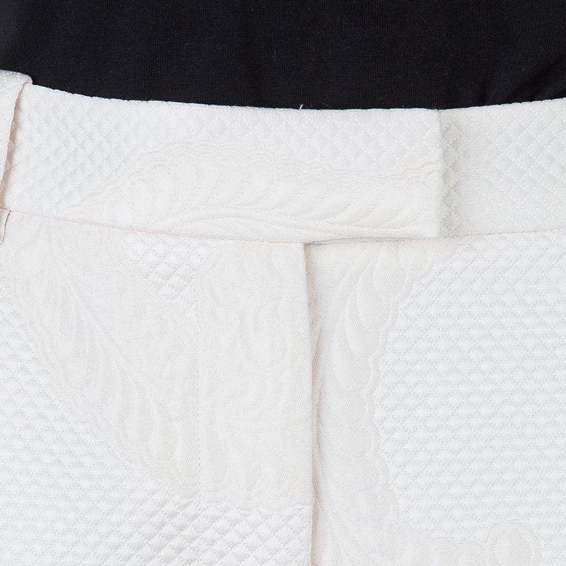 Pre Owned 3.1 Phillip Lim Off White Embossed Pleated Shorts S