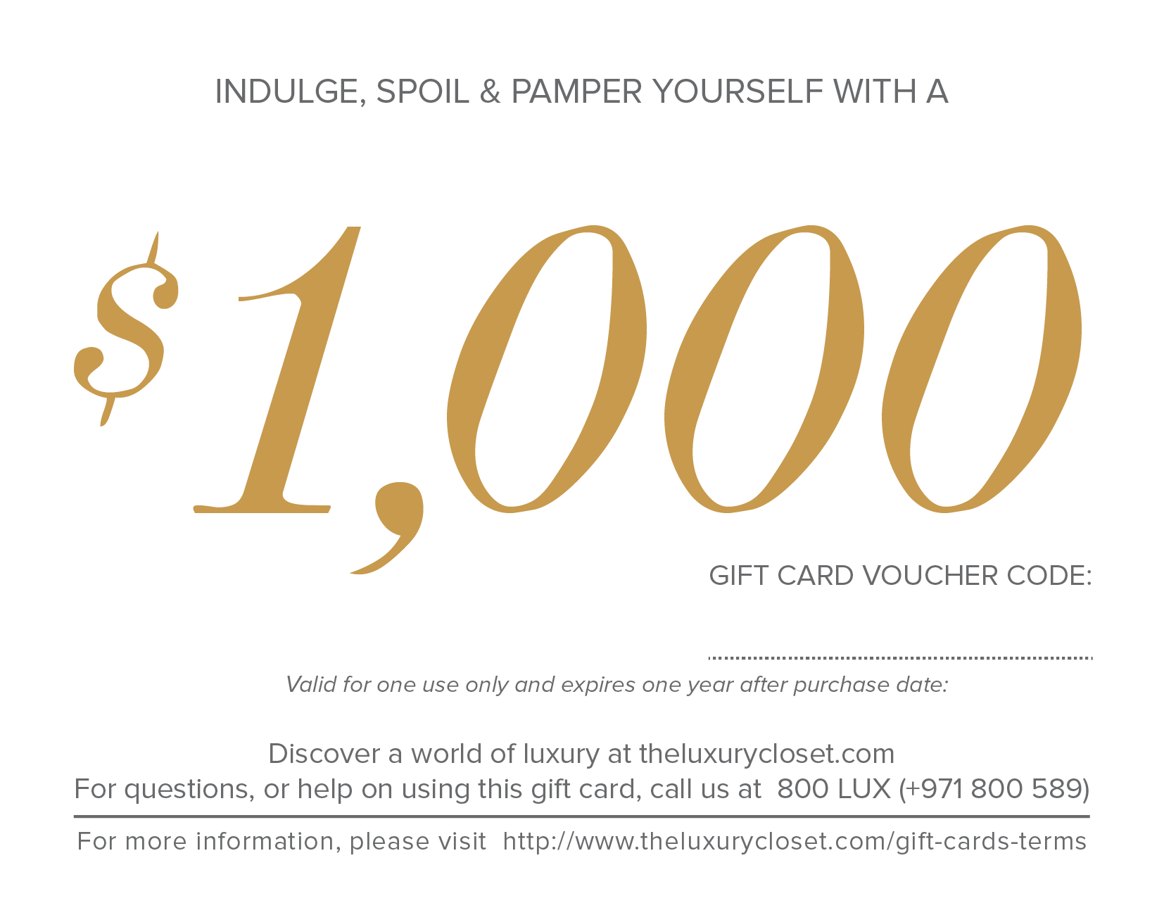 $1000  Gift Card (USA), Buy  Vouchers