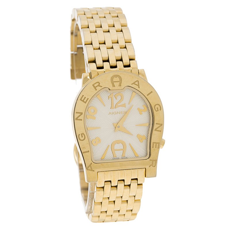 Aigner Gold Stainless Steel Ravenna Nuovo Women's Wristwatch 30MM