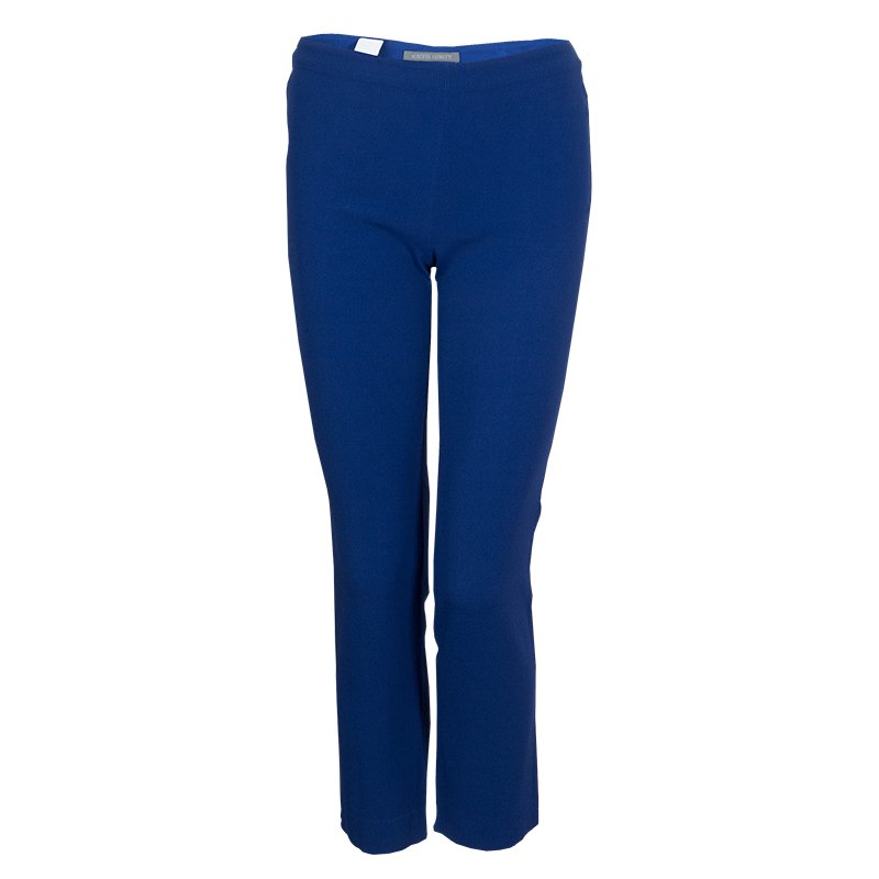 Pre Owned Alberta Ferretti Blue Trousers S
