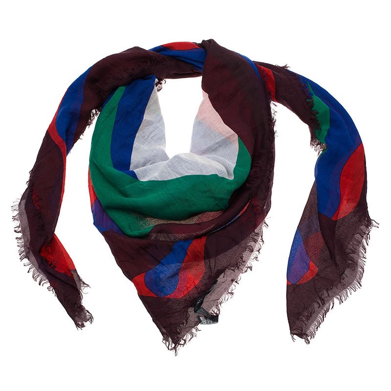 Alexander mcqueen deals multicolor skull scarf