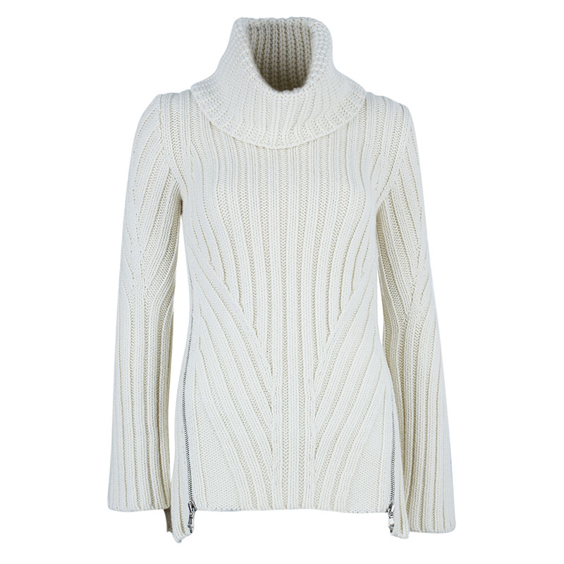 womens white turtleneck sweater