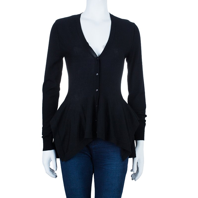 Alexander mcqueen peplum clearance cardigan