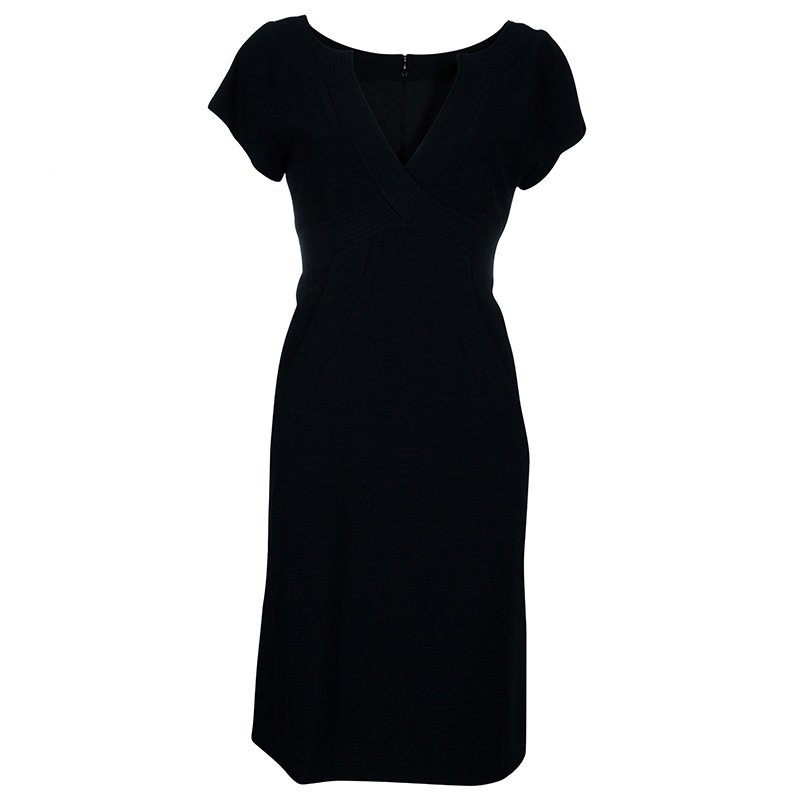 Pre Owned Alexander McQueen Black Shift Dress M