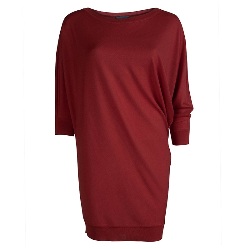 Alexander McQueen Red Dolman Sleeve Sweater M