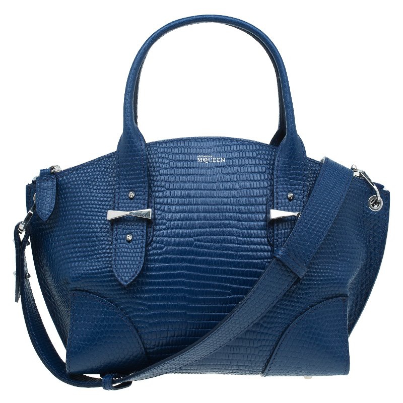 alexander mcqueen blue bag