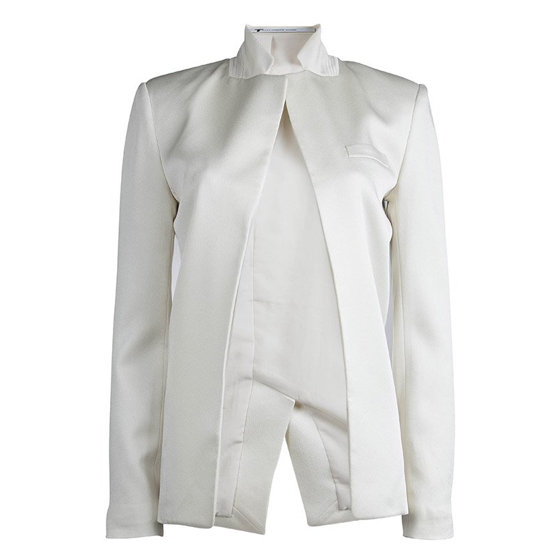 T by Alexander Wang Cream  Tailored Blazer S