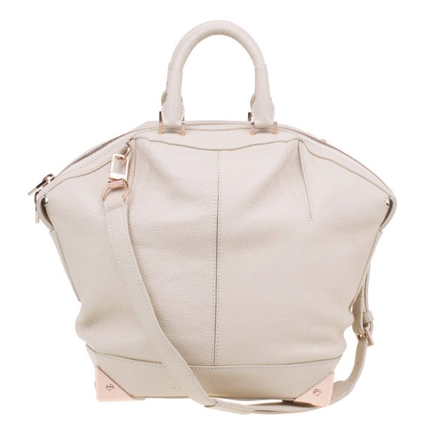 Alexander Wang Beige Leather Large Emile Tote