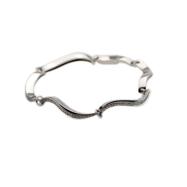 Alfieri & St. John Diamonds & White Gold Bracelet