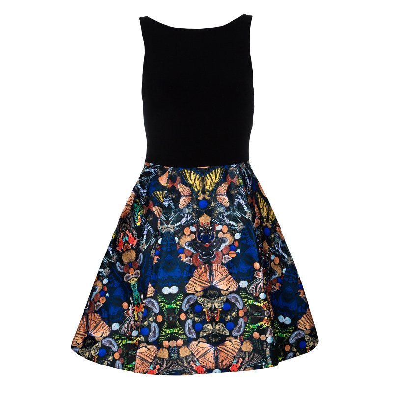 Pre Owned Alice + Olivia amabel Multicolor Sleeveless Dress XS