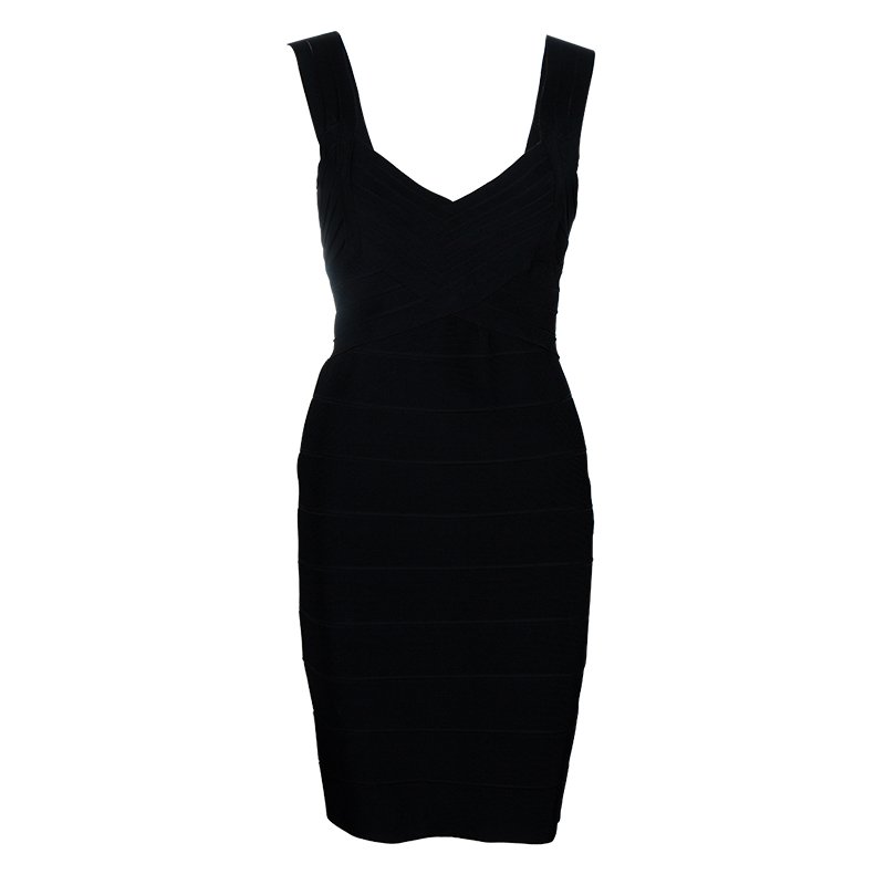فستان آليس + أوليفيا بانديدج أسود M