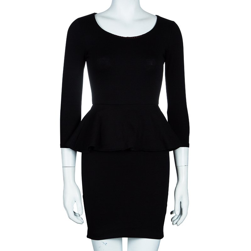 alice and olivia long black dress