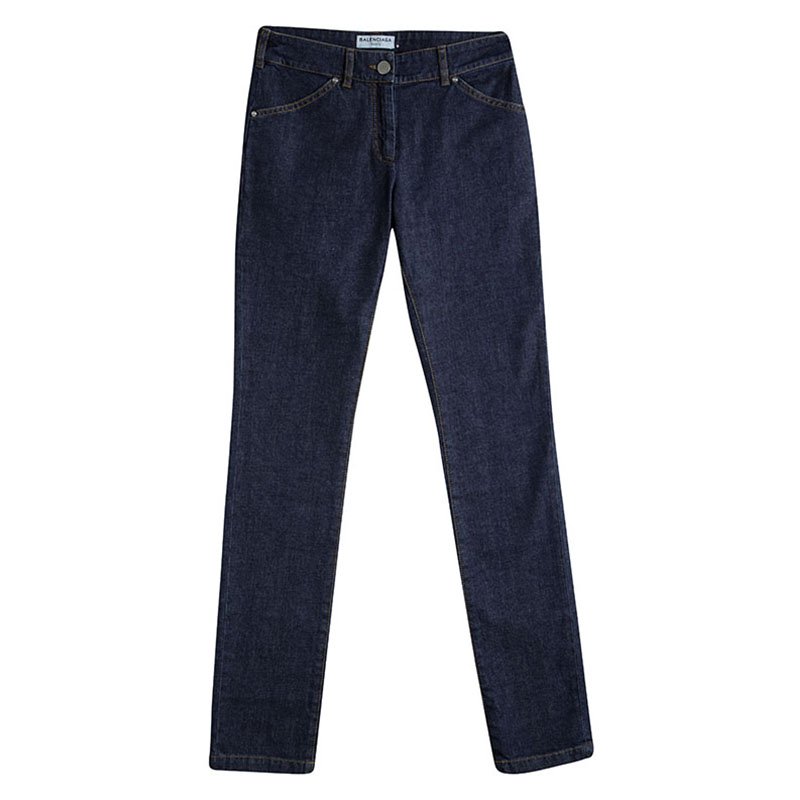 Balenciaga Indigo Dark Wash Denim Skinny Jeans S