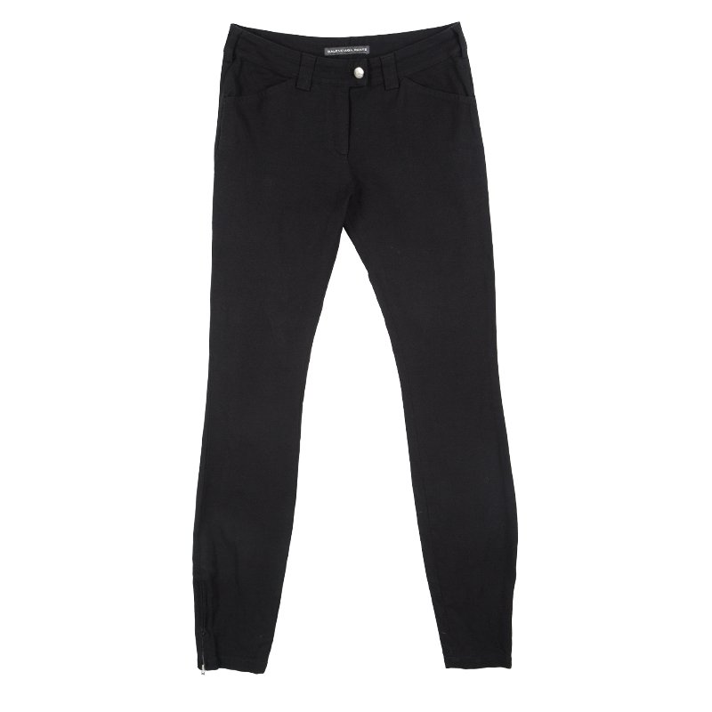 Pre Owned Balenciaga Black Skinny Fit Pants S