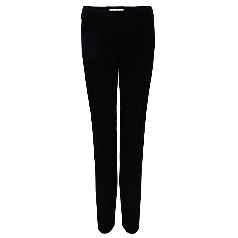 Pre Owned بنطلون بالنسياغا مفصل أسود S