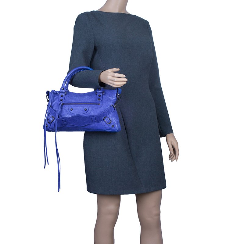 Balenciaga Blue Leather Classic Bag Balenciaga | TLC