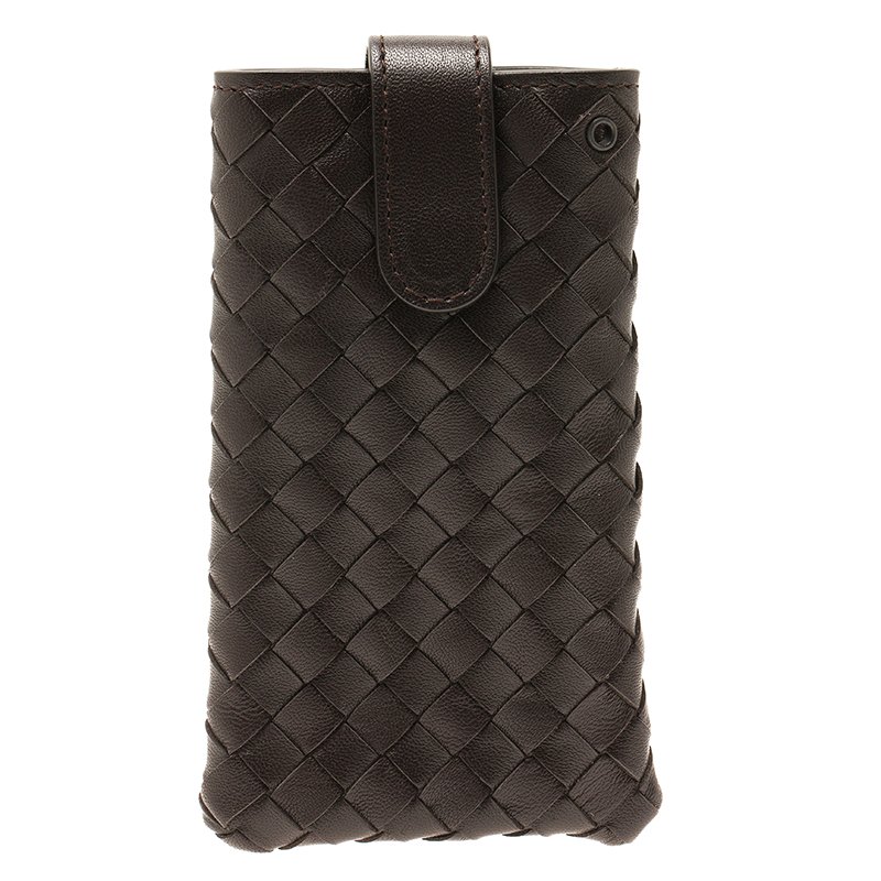 Bottega Veneta Brown Intrecciato Nappa iPhone 5 Case