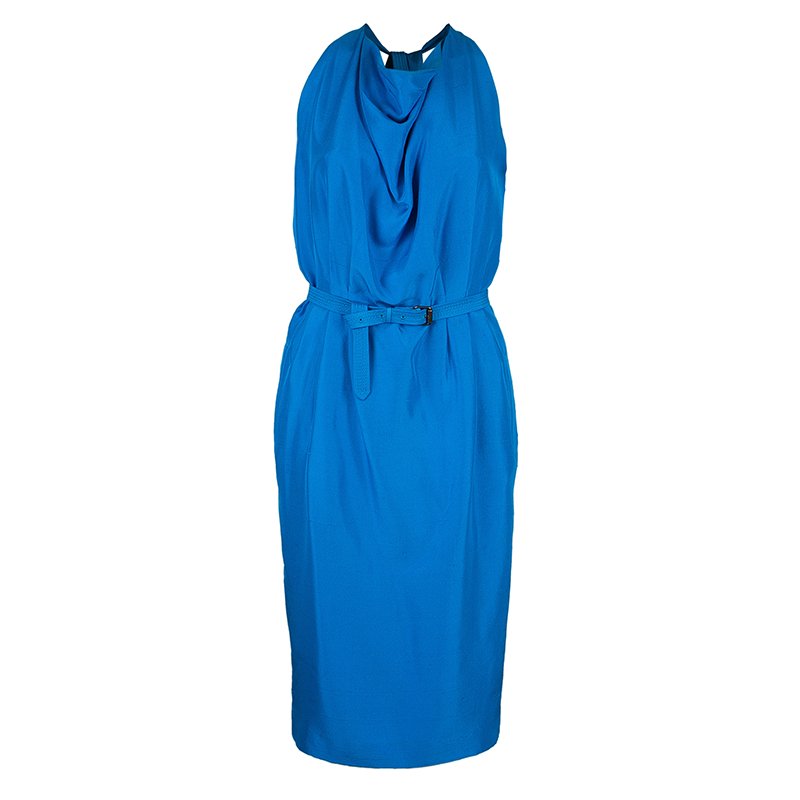 Buy > bottega veneta blue dress > in stock