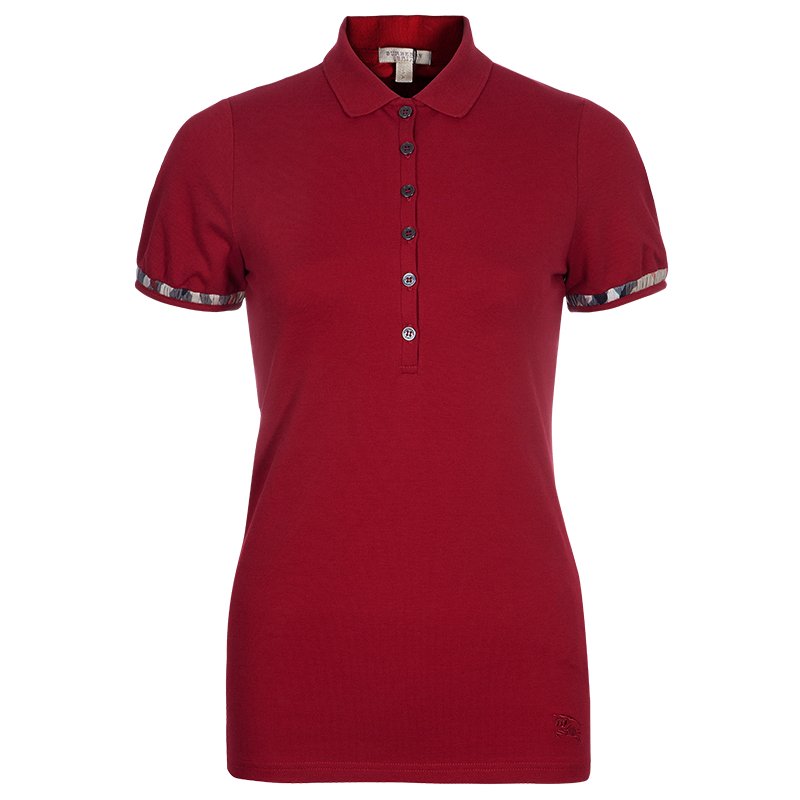Burberry Brit Red Polo Shirt S
