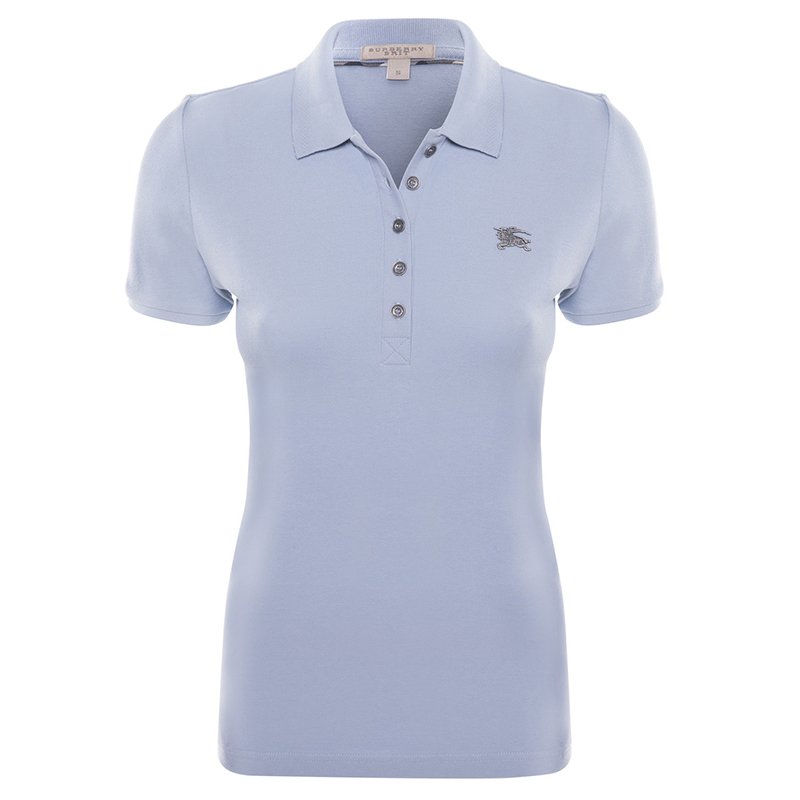 Burberry Brit Sky Blue Short Sleeve Polo Shirt M
