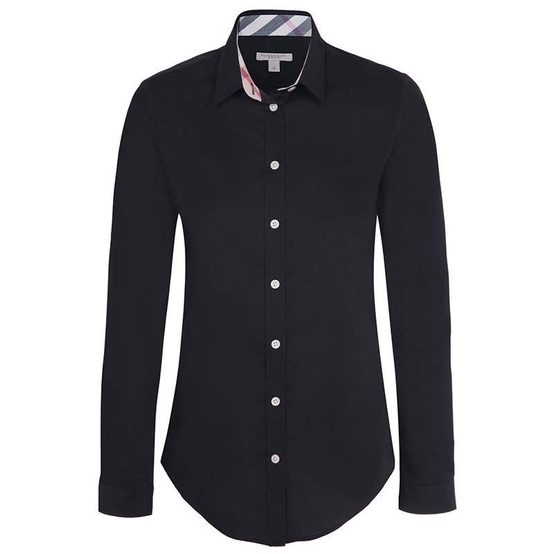 Burberry shirt womens black new arrivals