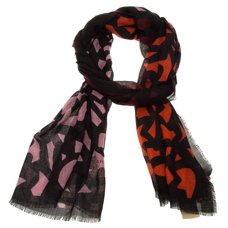 burberry silk scarf women