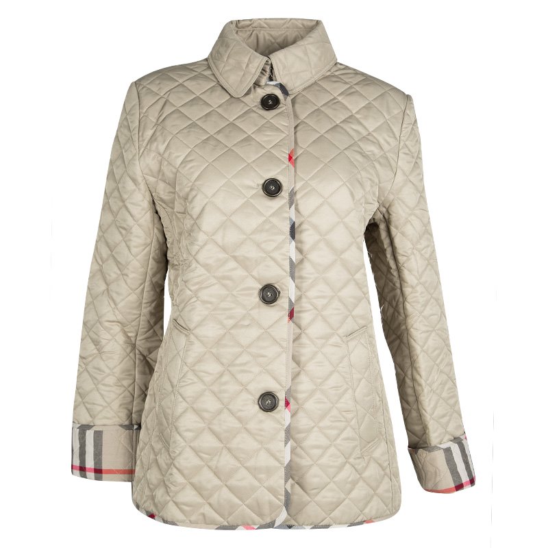 burberry quilted nova check jacket