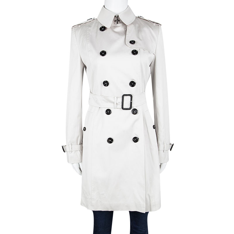 Burberry white outlet coat