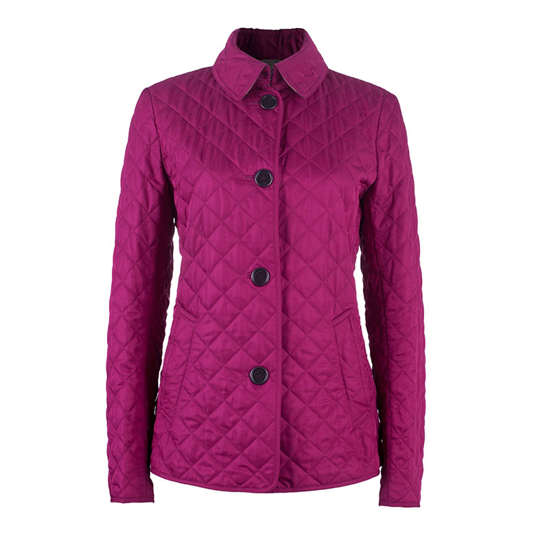 Burberry Copford Fuschia Quilted Jacket M Burberry | The Luxury Closet
