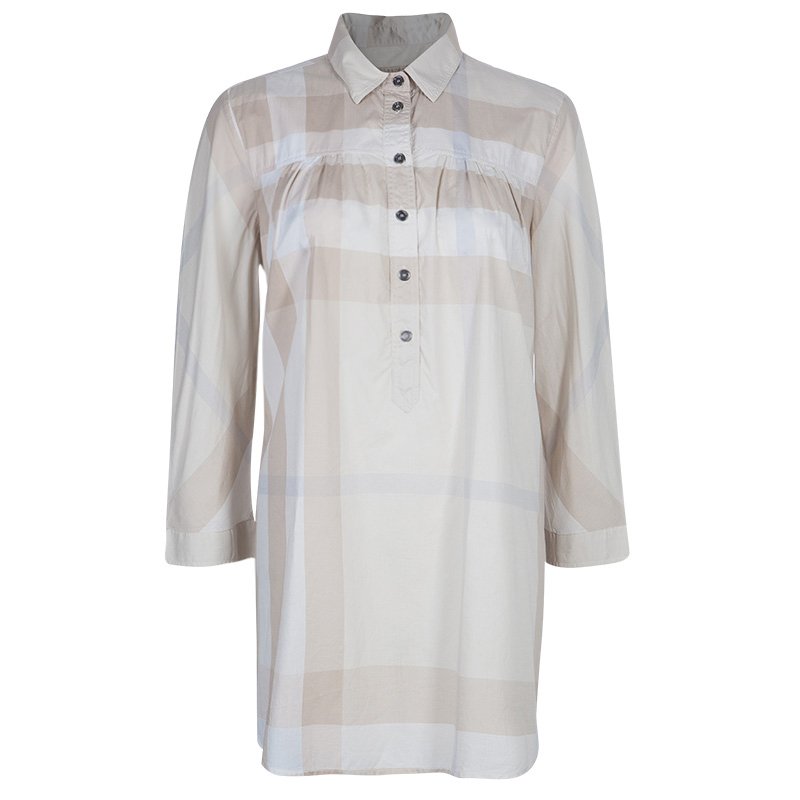 مملوكة مسبقًا توب تونيك بربري قطن بيج M