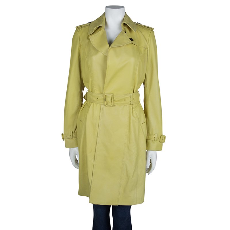 burberry trench coat womens yellow