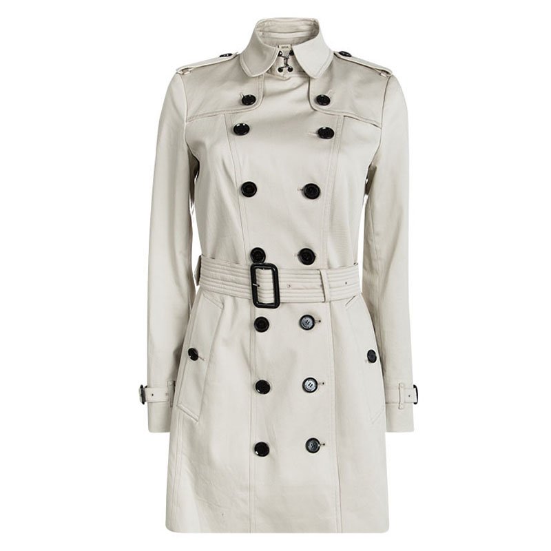 Burberry London Beige Double Breasted Belted Trench Coat M Burberry | TLC